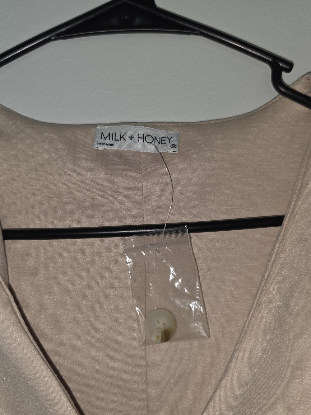 Mika & Gala Sleeveless Blush Button Vest - Picture 3 of 4